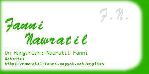 fanni nawratil business card